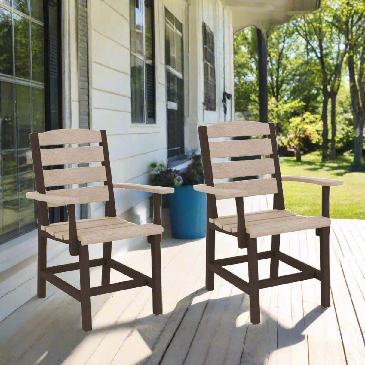 Beige & Chocolate Napa Resin Dining Collection