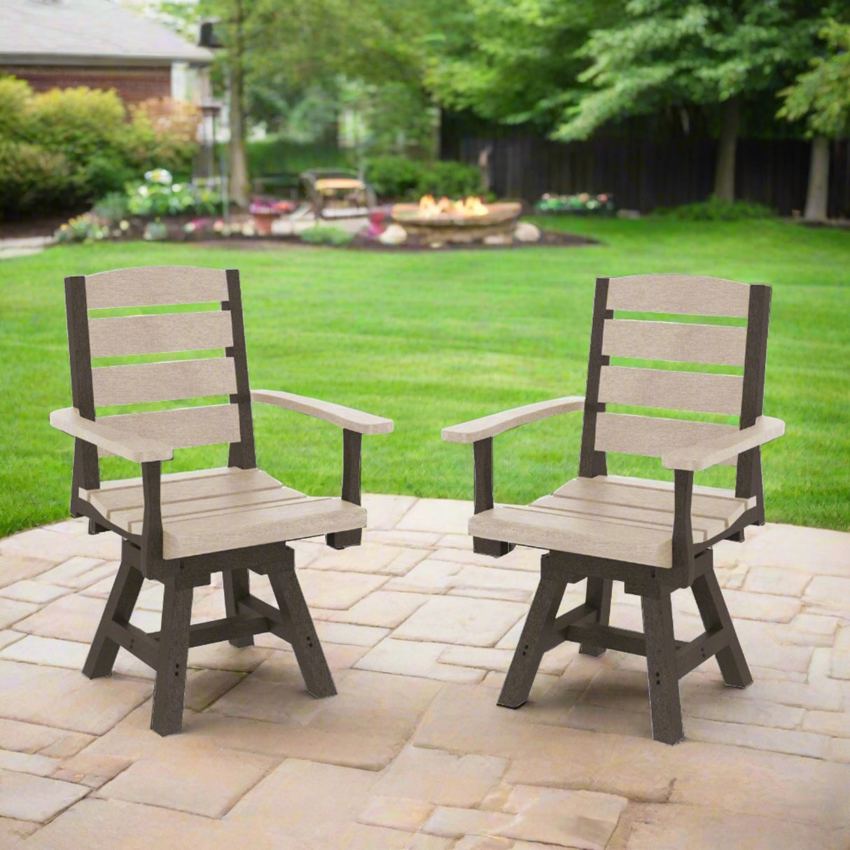 Beige & Chocolate Napa Resin Dining Collection