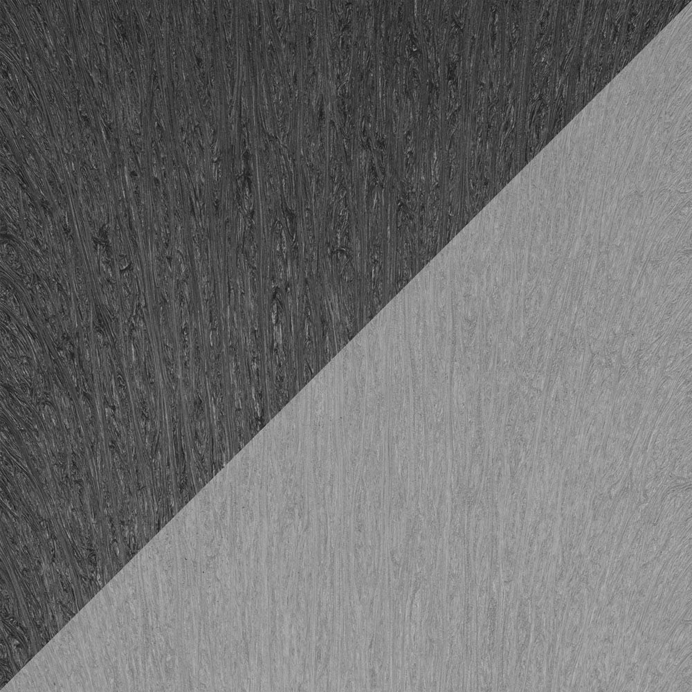 An up close look at the two-tone light gray and dark gray resin