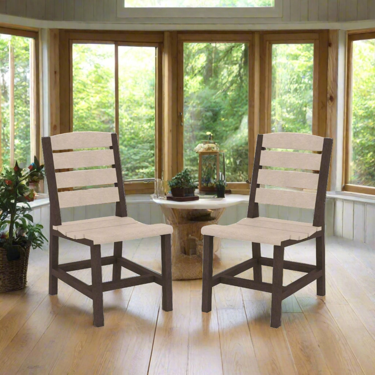 Beige & Chocolate Napa Resin Dining Collection