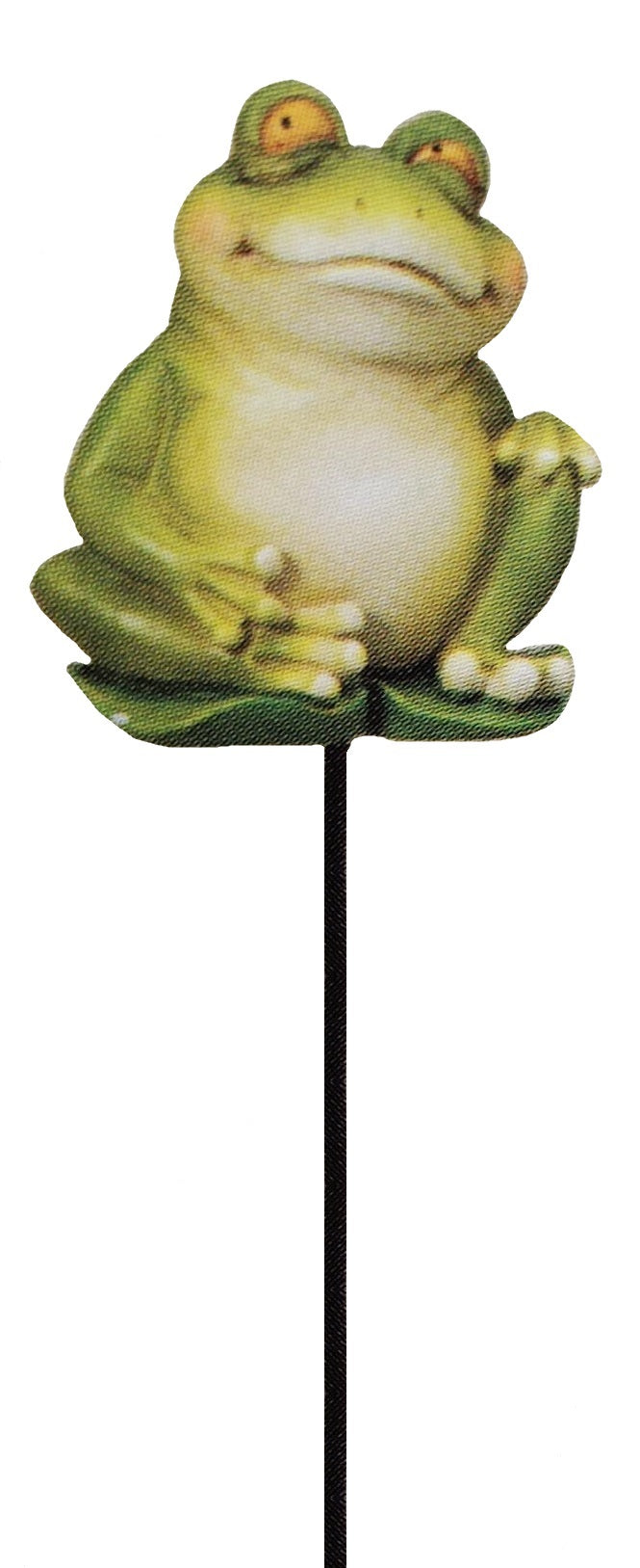 13.5" Resin Frog Garden Stake Decoration