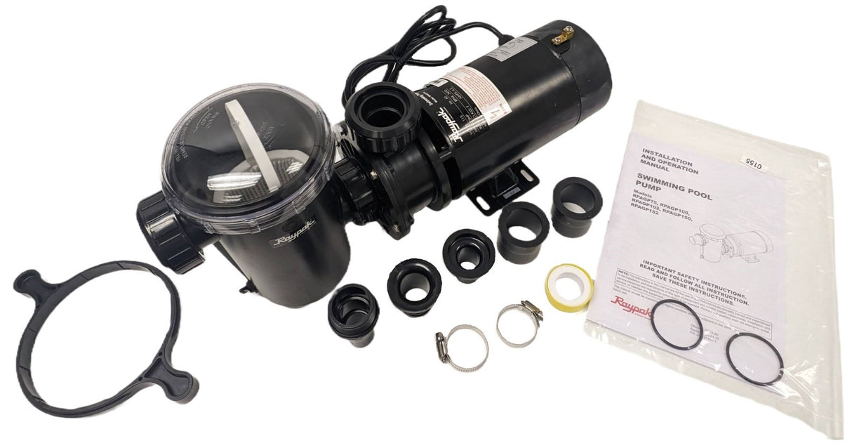 Raypak 3/4 HP Above Ground Pool Constant Speed Pump 110/115V with Twist Lock Cord