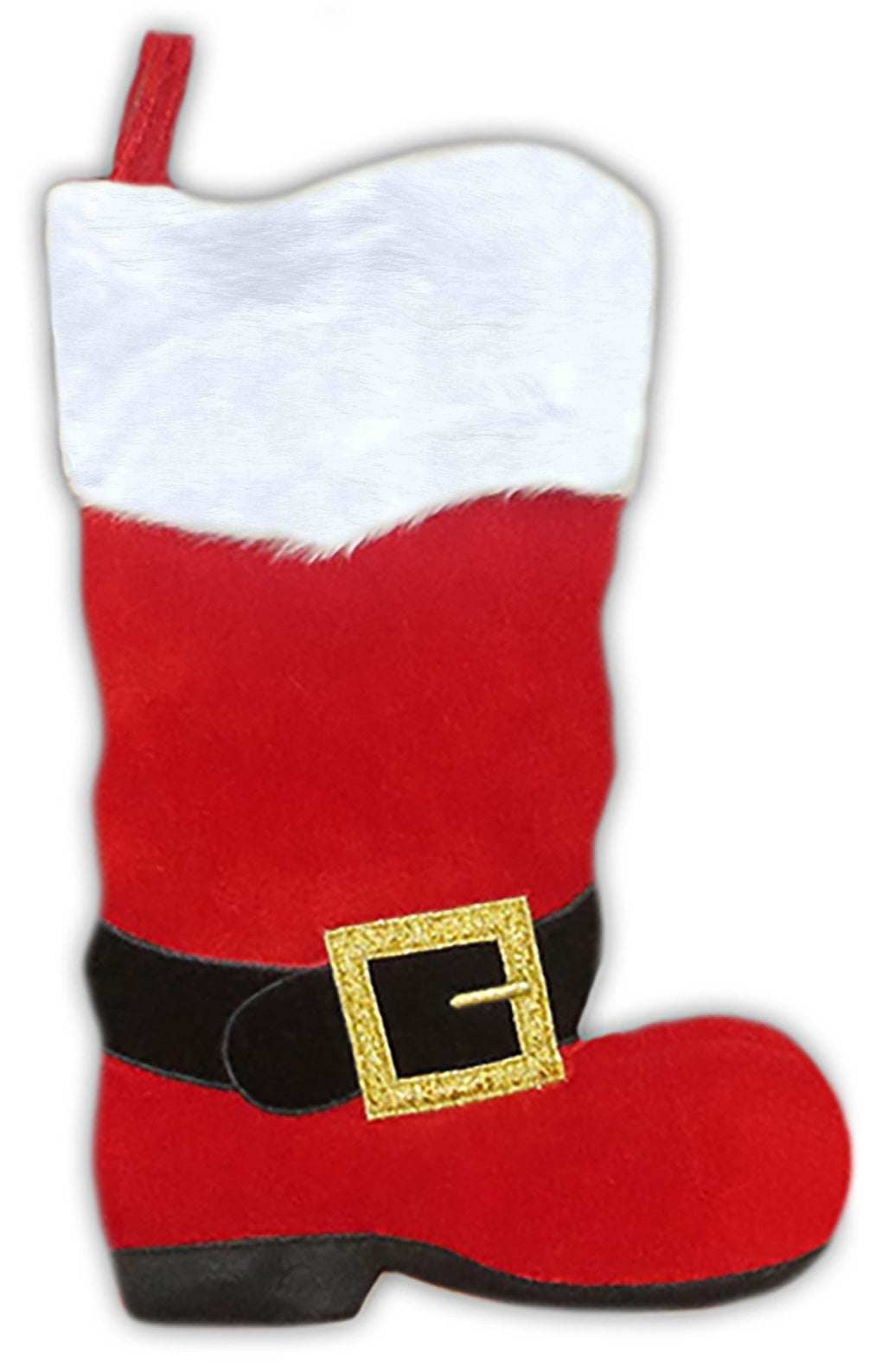 20.5" Red Santa Boot with Buckle Christmas Stocking