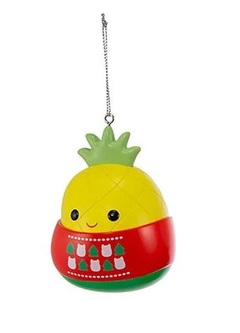 This ornament is Maui the yellow pineapple.