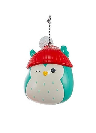 This ornament is Winston the teal owl.