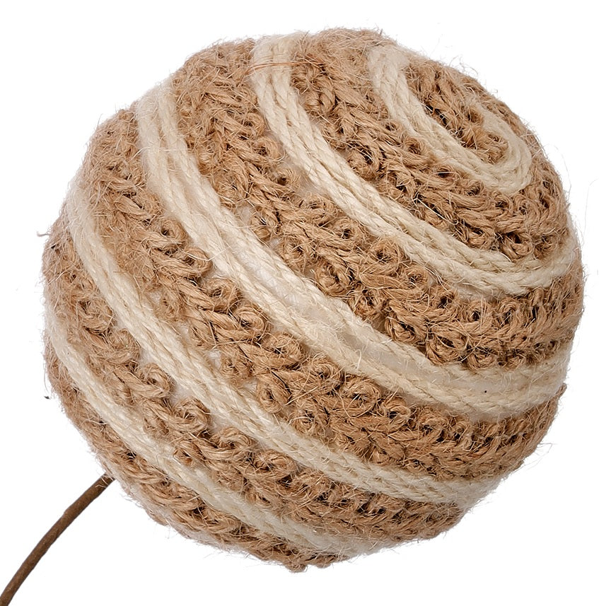 26" Woven Jute Ball Pick Spray