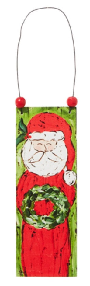 6" Santa Claus Wooden Ornament