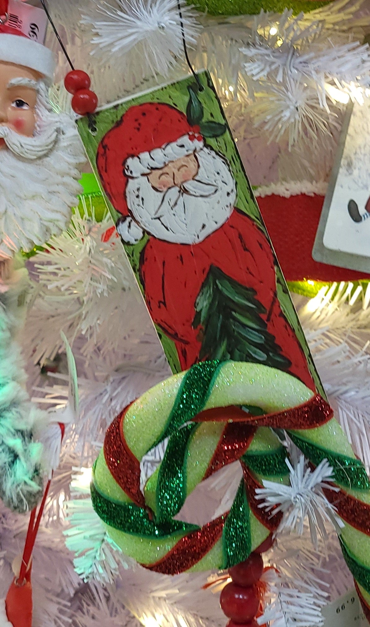 6" Santa Claus Wooden Ornament