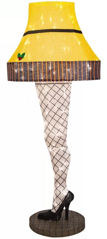 60″ A Christmas Story Leg Lamp 3D Tinsel Sculpture from Gemmy