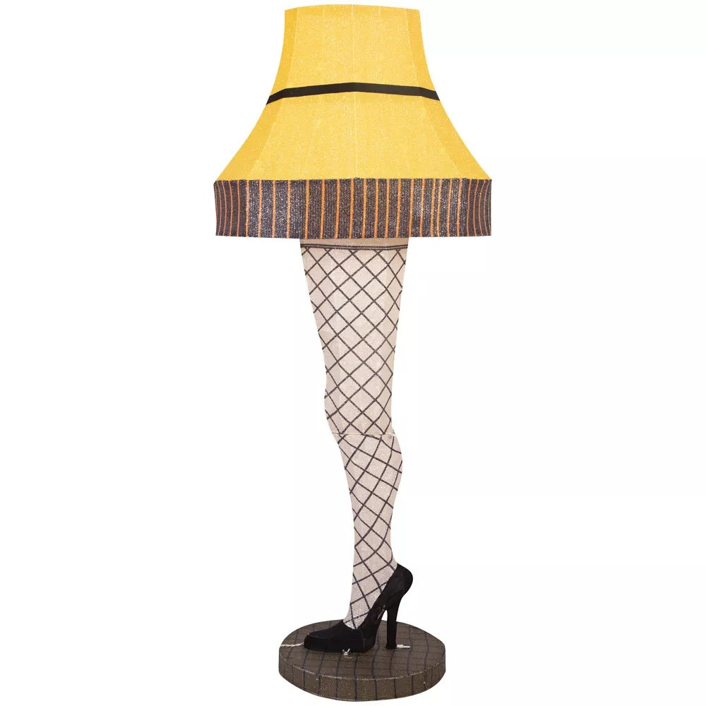 60″ A Christmas Story Leg Lamp 3D Tinsel Sculpture from Gemmy