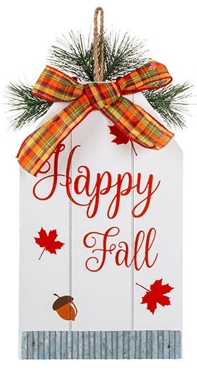 13.7" Double-Sided Holiday Wall Decor (Fall/Christmas)