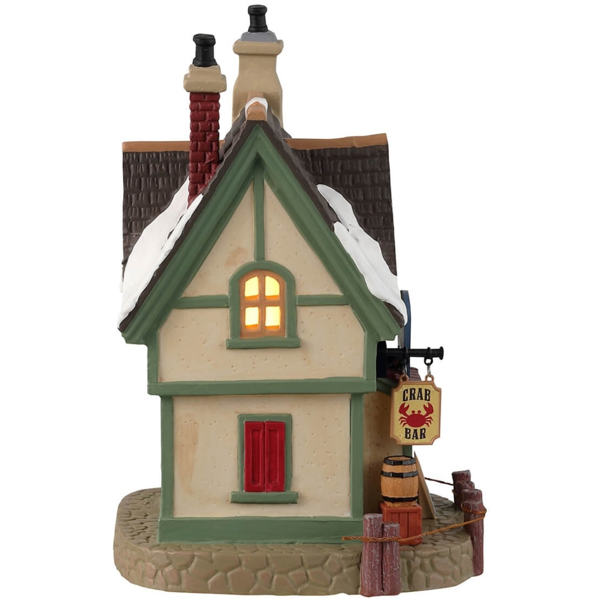 Lemax Plymouth Corners Lighted Building: Water Taxi Cafe #35046