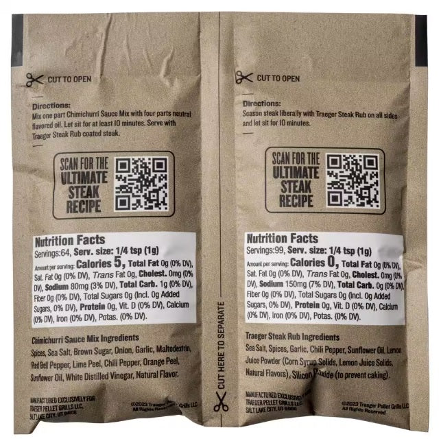 Traeger Steak Blend Pellets with Rub & Sauce Kit