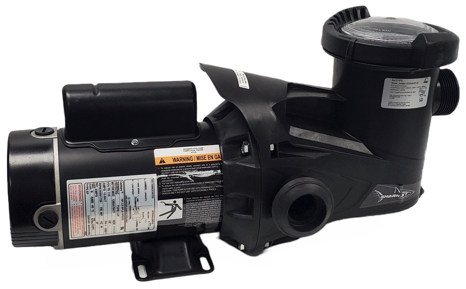 1.5 HP 2-Speed Sharkjet Series Horizontal Discharge Above Ground Pump