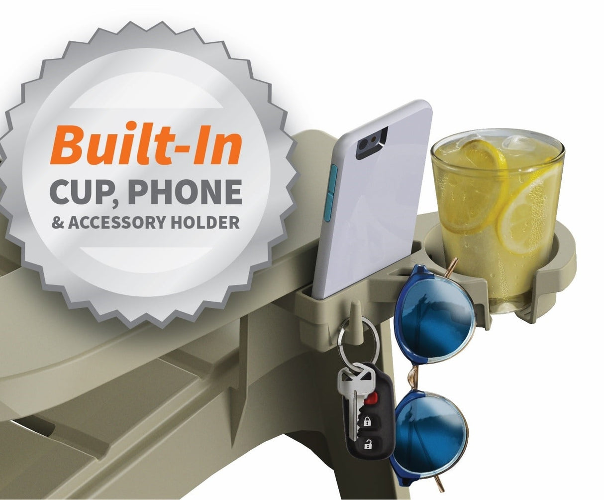 Big Easy® Gray High Back Resin Chair