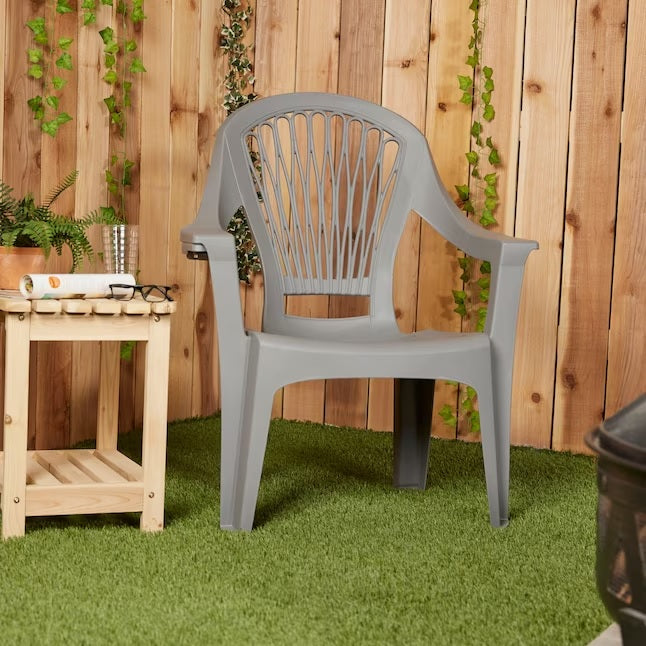 Big Easy® Gray High Back Resin Chair