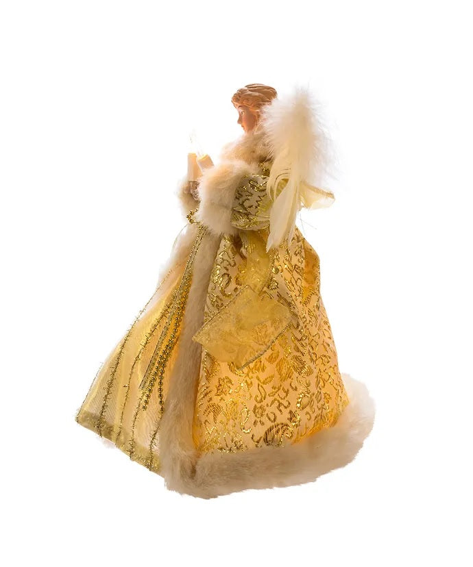 This image shows the angel from the side.