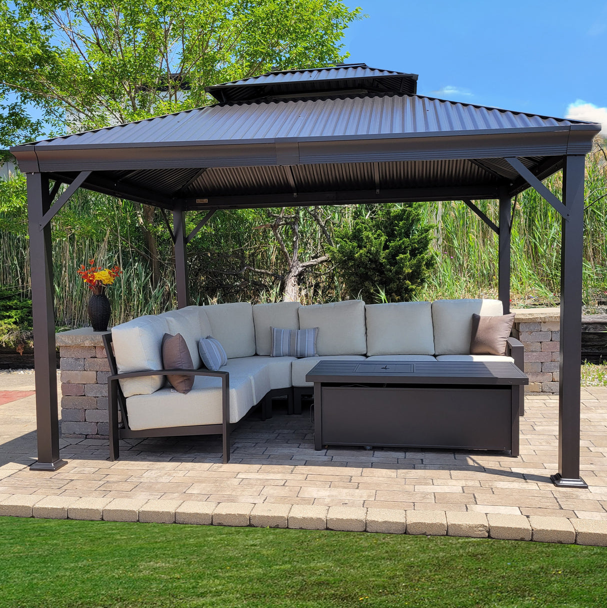 Cushioned Sahara Sectional Patio Sets