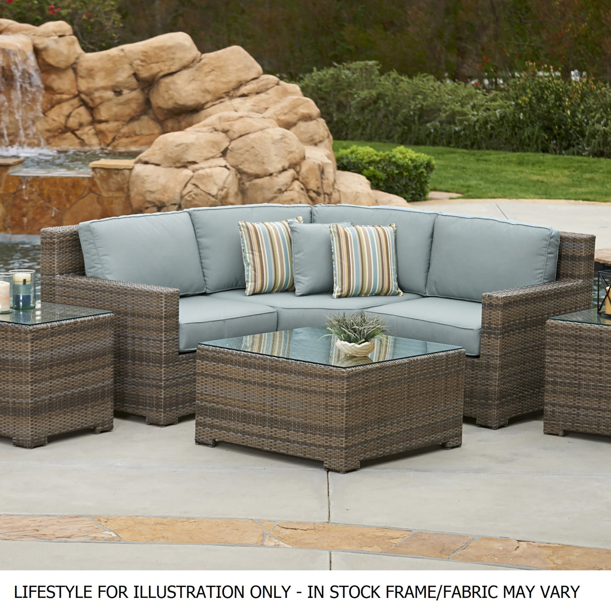 Memphis Wicker Sectional Sets