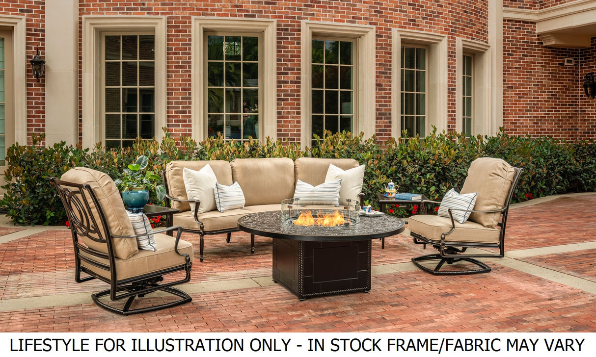 Bel Air Cushioned Cast Aluminum Seating & Chat Sets