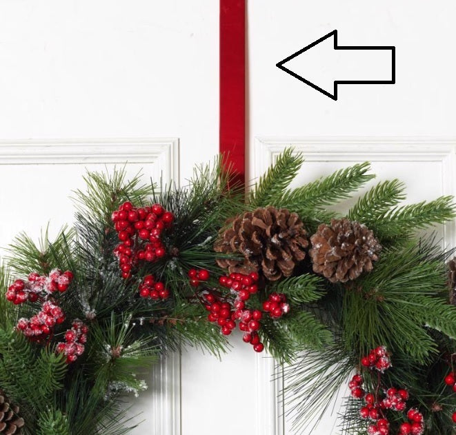 12" Over the Door Metal Wreath Hook