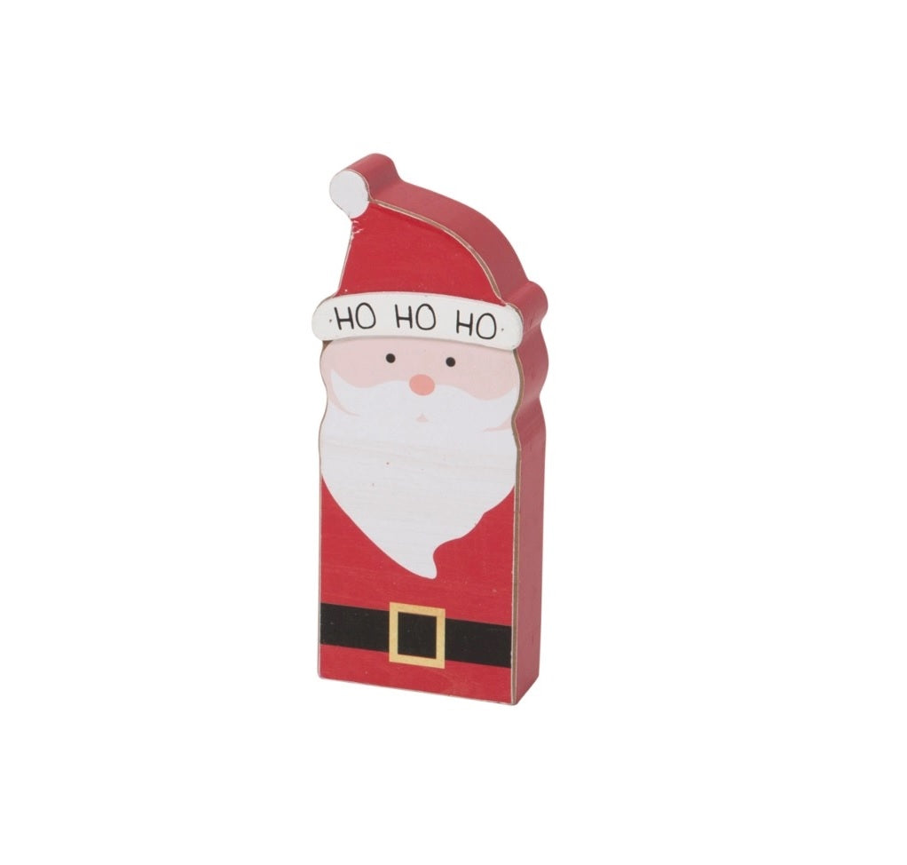 This one is shaped like Santa Claus and reads "Ho Ho Ho."