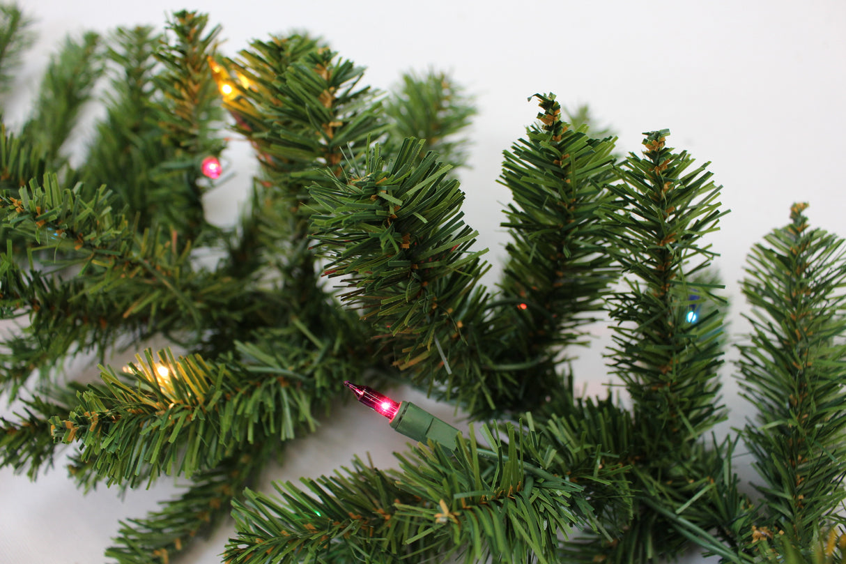 9' Canadian Pine Pre-Lit Artificial Garland