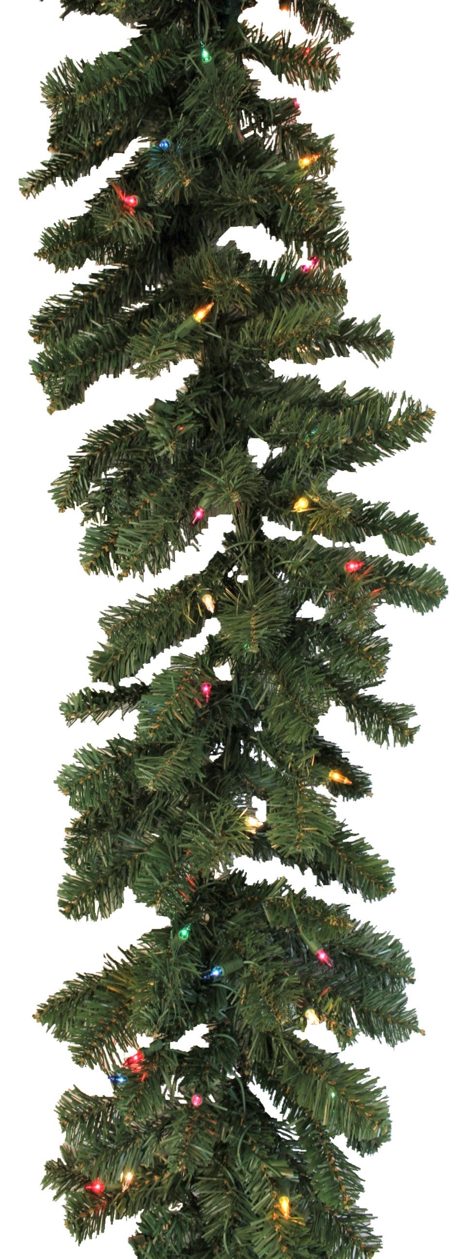 9' Pre-Lit Tiffany Christmas Garland