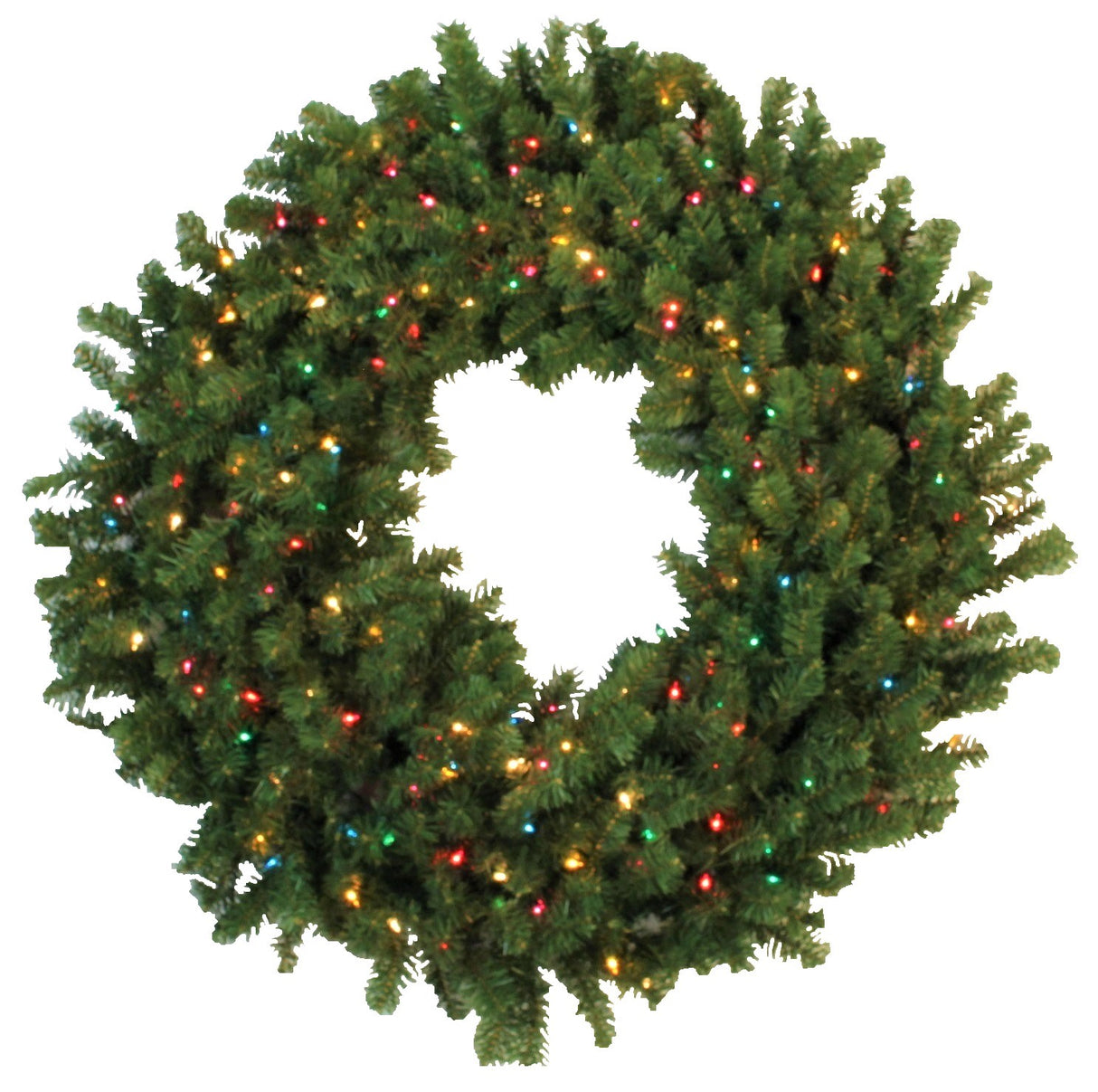 48" Pre-Lit Tiffany Artificial Christmas Wreath