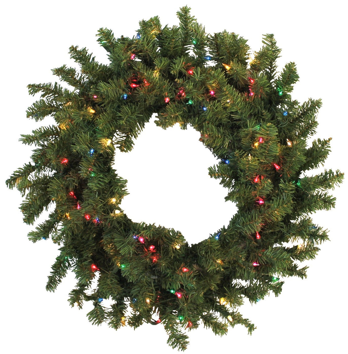 30" Canadian Pine Pre-Lit Artificial Christmas Wreath