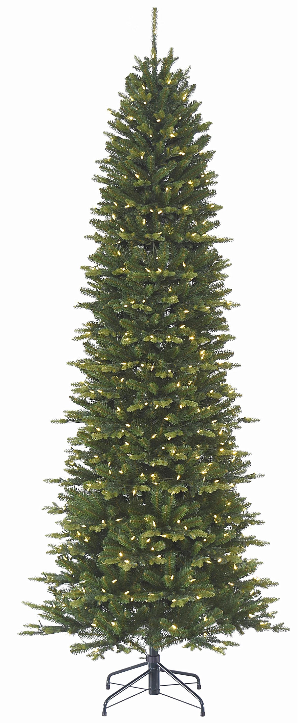 Artificial tree pre-lit with dual lights. Lights change from warm white to multi-colored.