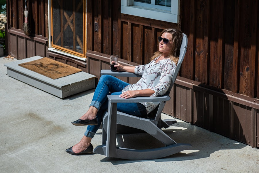 Big Easy® Gray Westport Adirondack Rocker® Chair