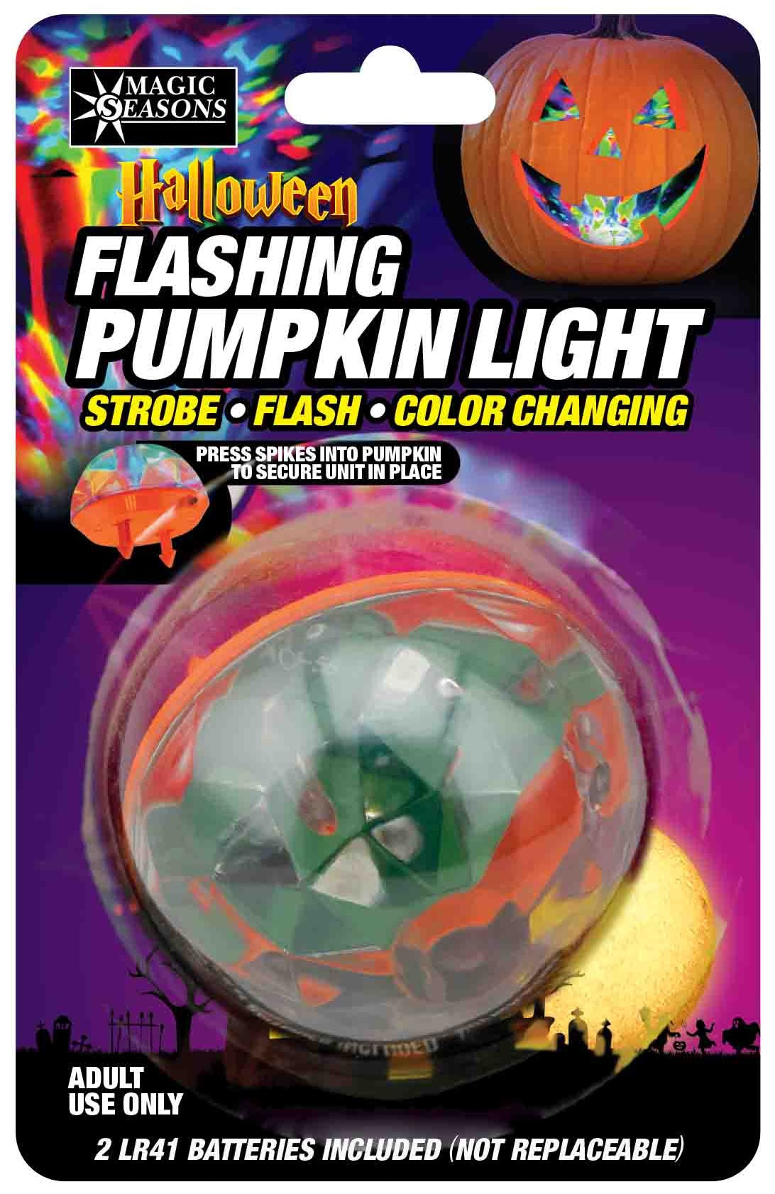 Flashing Pumpkin Light