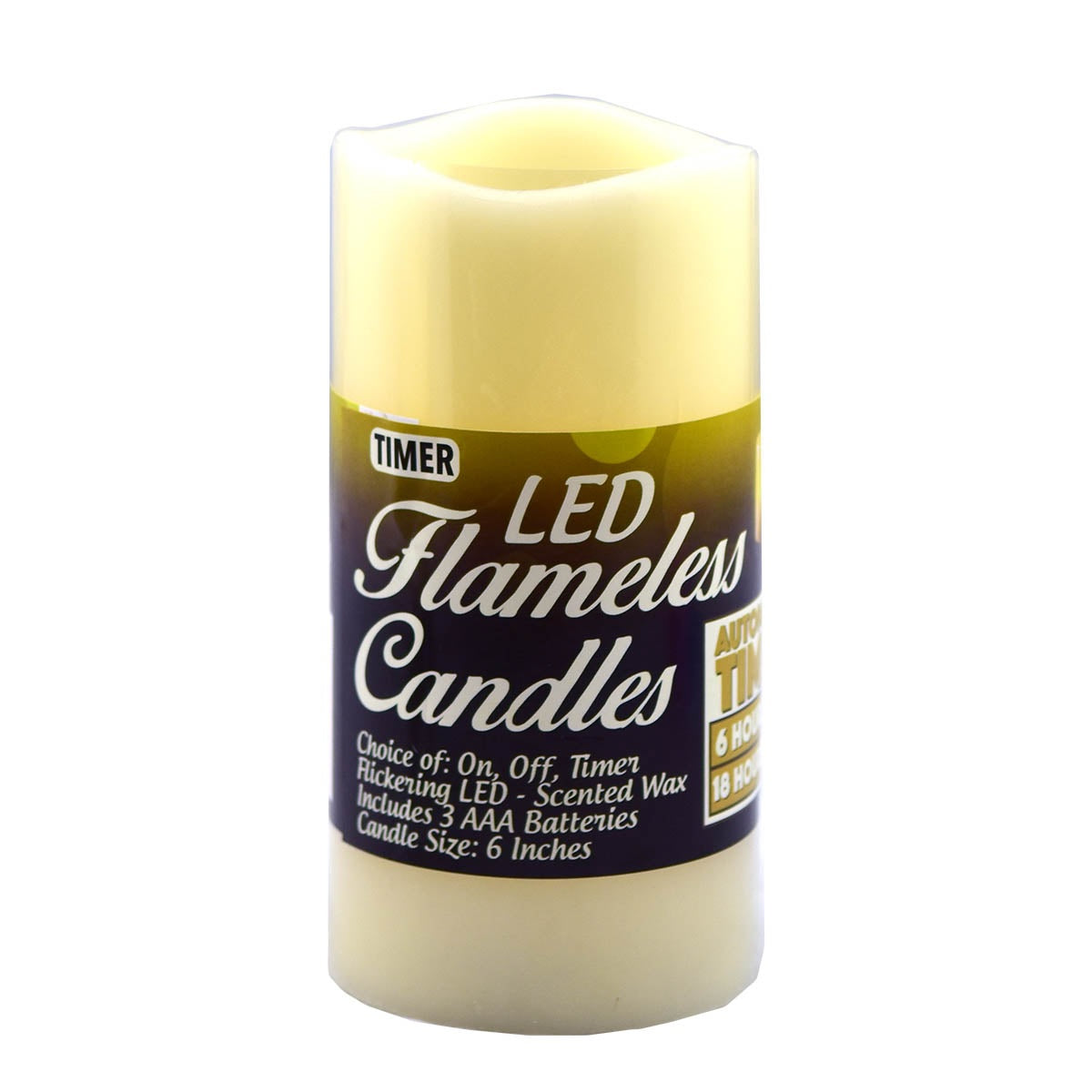Vanilla Scented LED Pillar Candle