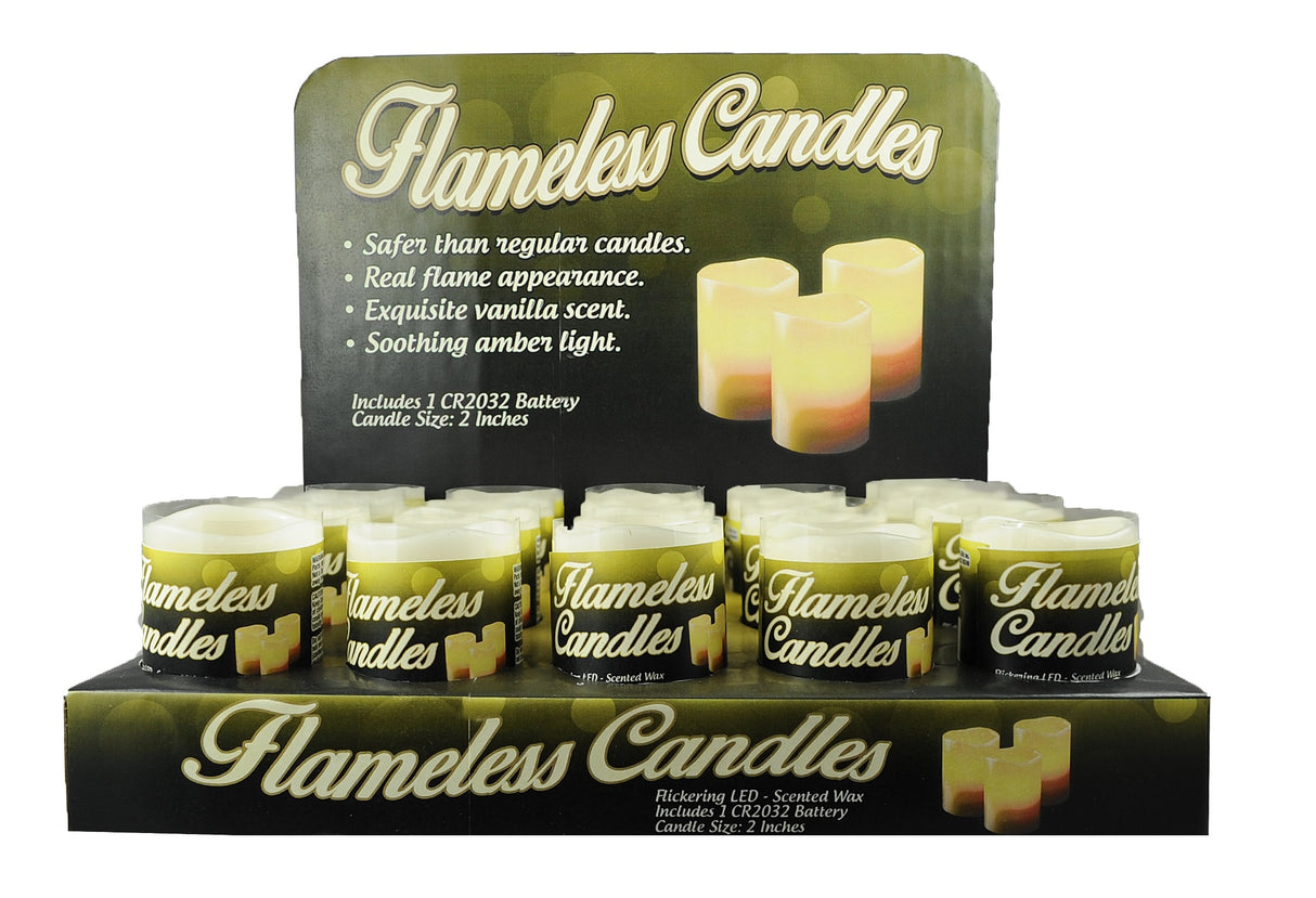 Vanilla Scented LED Pillar Candle