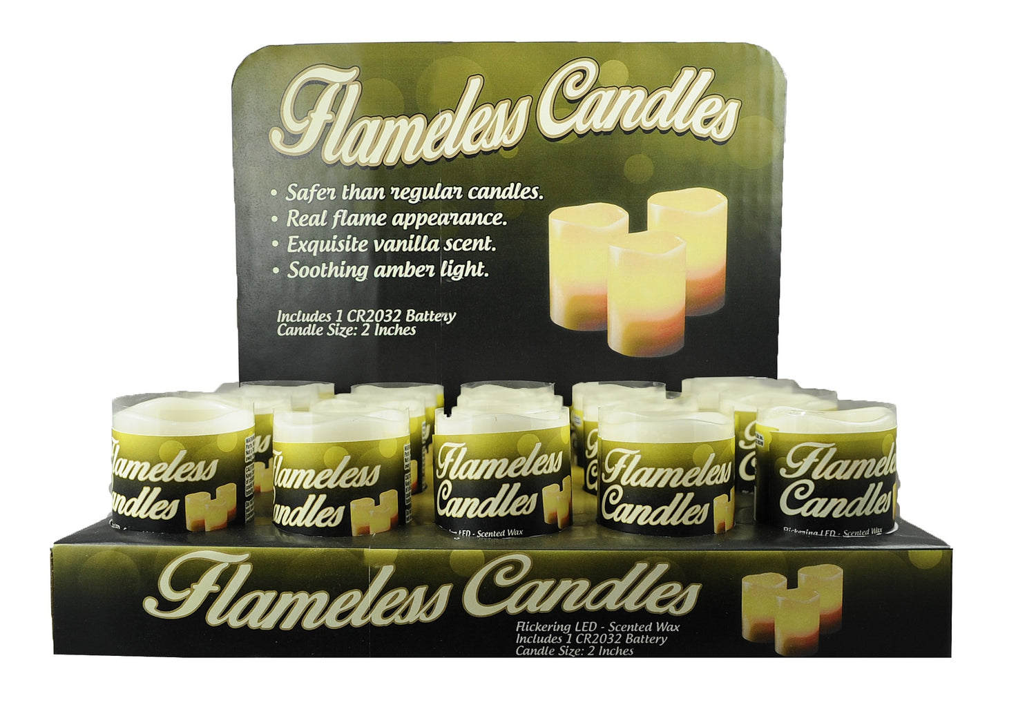 Vanilla Scented LED Pillar Candle