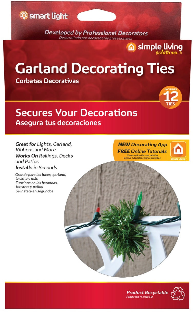 Pack of 12 Garland Decorating Ties