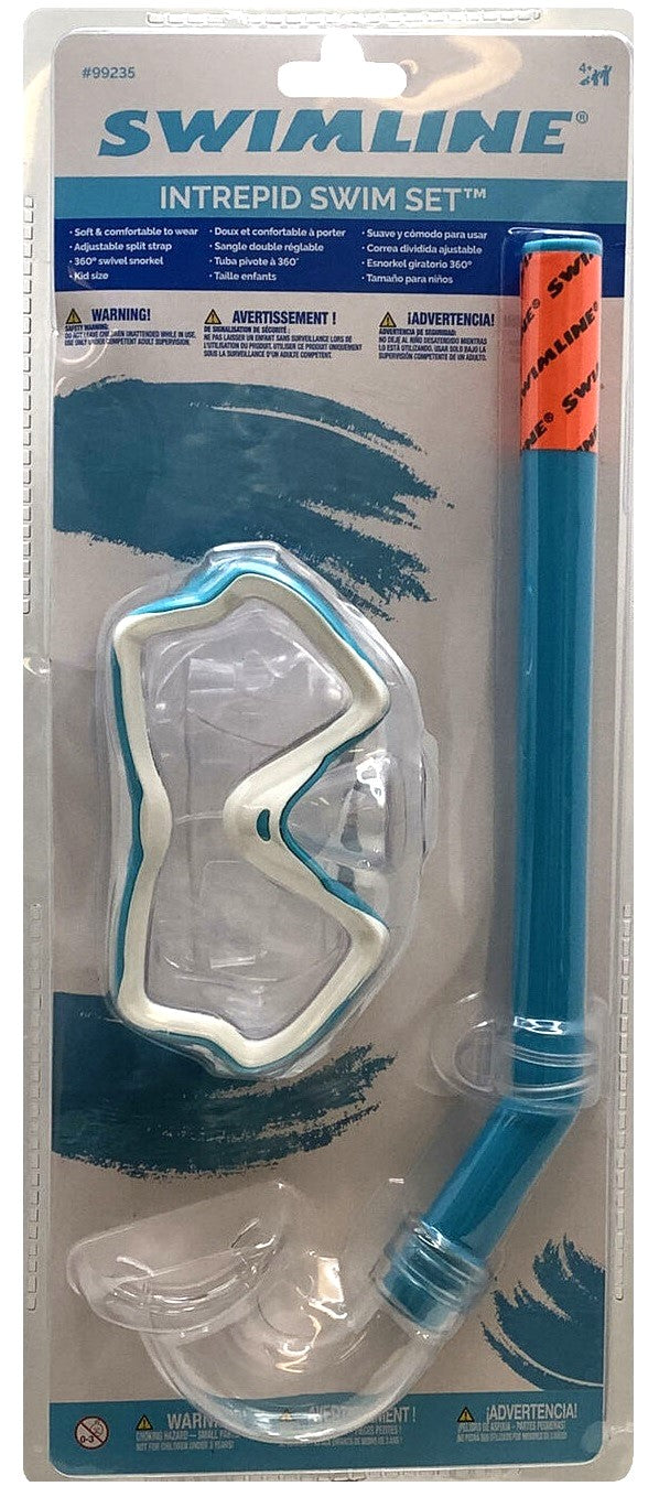 Swim goggle mask and snorkel.