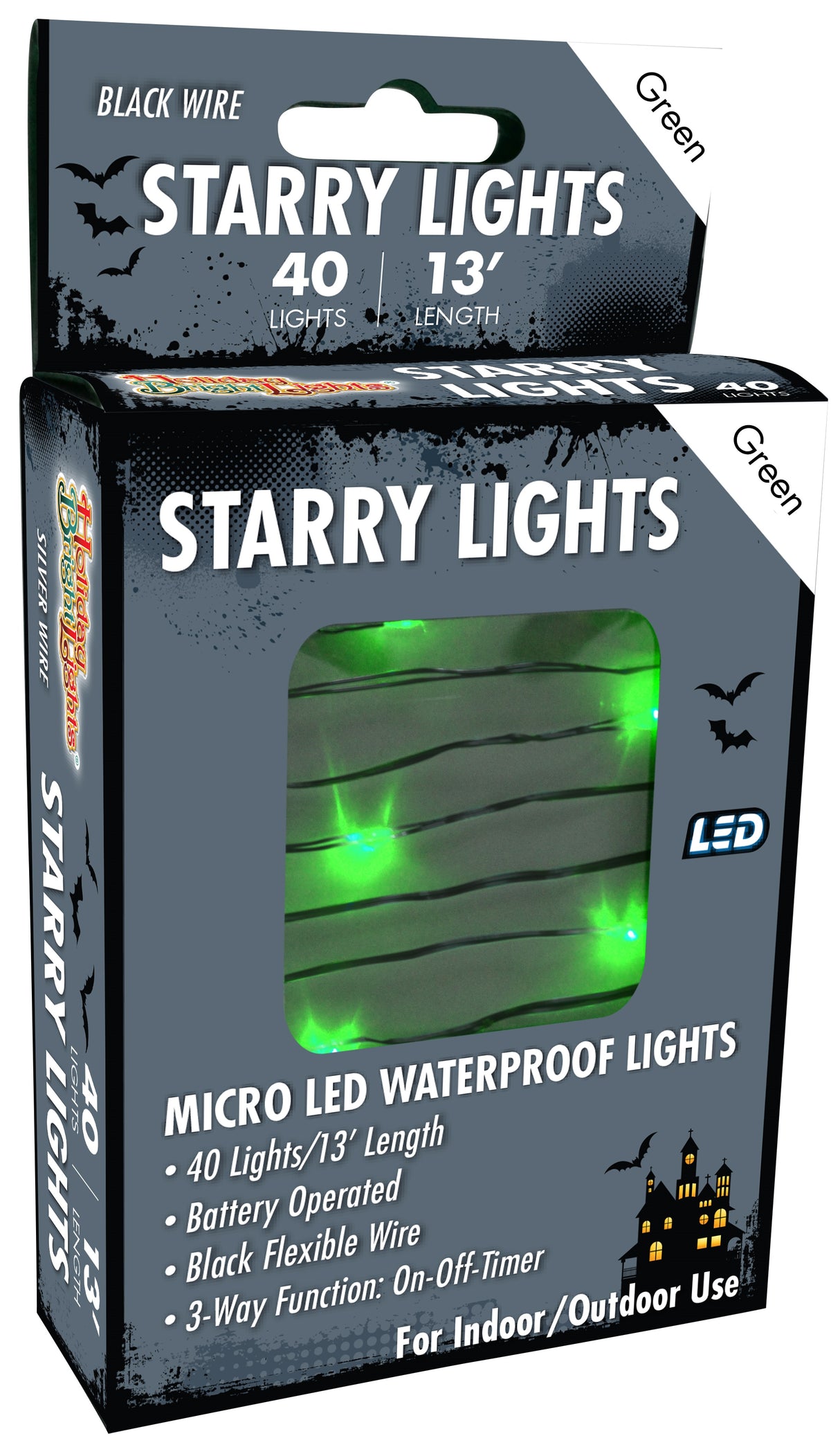Set of 40 Battery-Operated Micro LED Starry Waterproof Lights