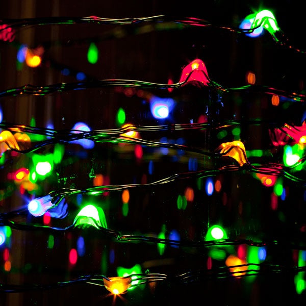 Set of 100 Battery-Operated Ribbon Lights