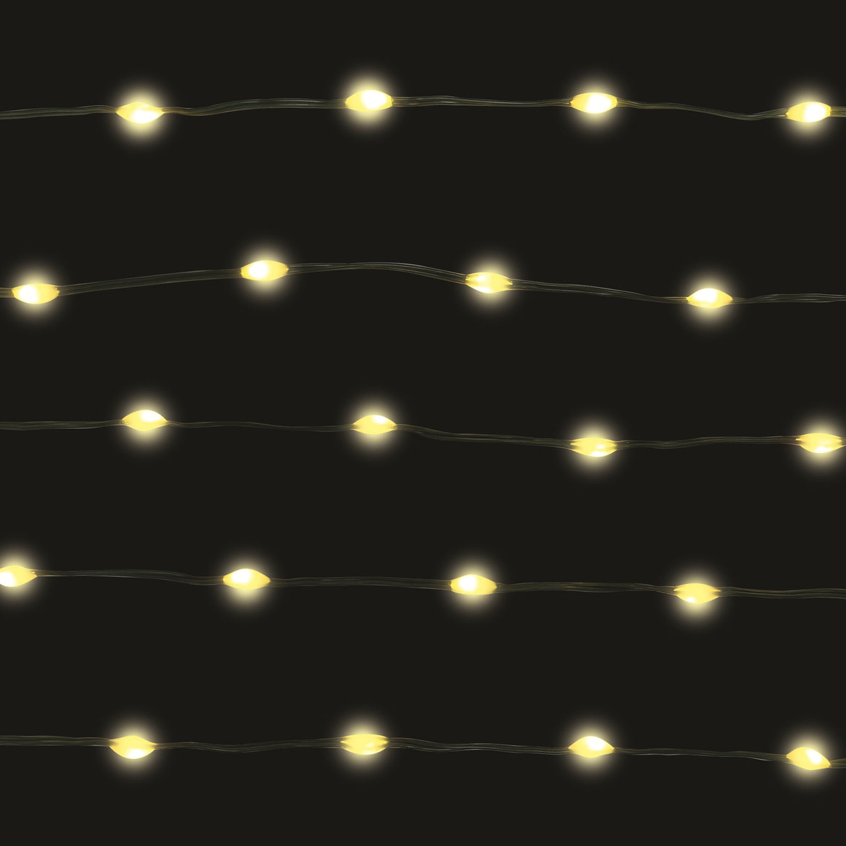 Set of 100 Battery-Operated Ribbon Lights