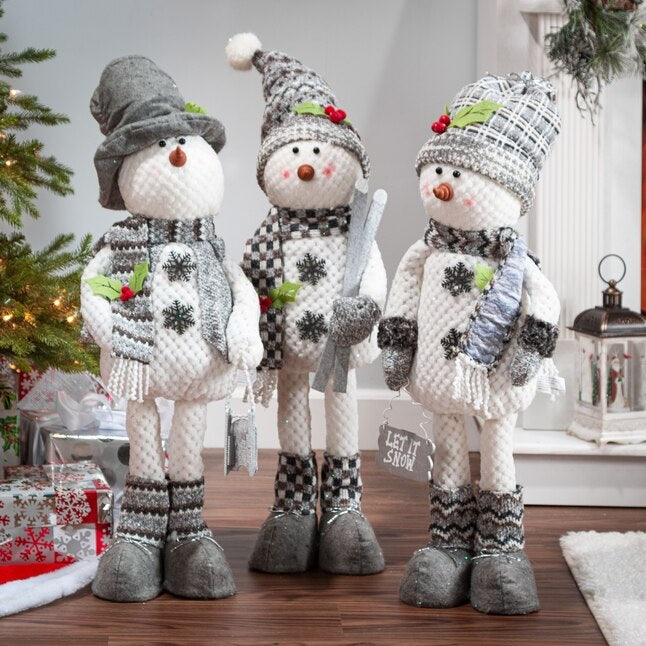 28" Standing Snowman with Scarf & Hat Winter Decoration