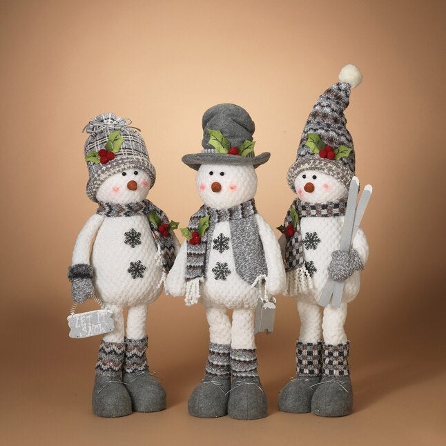28" Standing Snowman with Scarf & Hat Winter Decoration