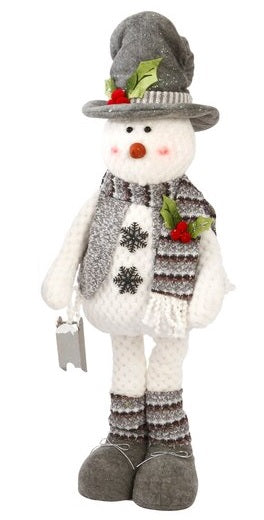 28" Standing Snowman with Scarf & Hat Winter Decoration