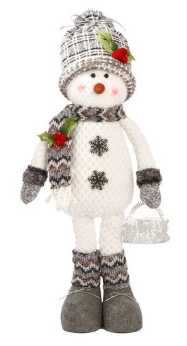 28" Standing Snowman with Scarf & Hat Winter Decoration