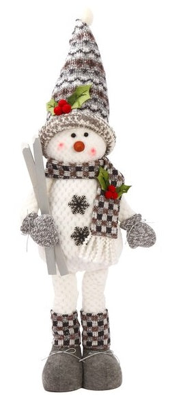 28" Standing Snowman with Scarf & Hat Winter Decoration