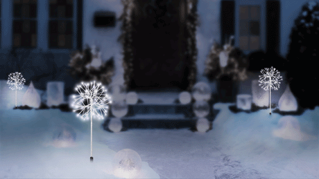 14" Twinkling LED Pure White Snowburst (3-Pack)