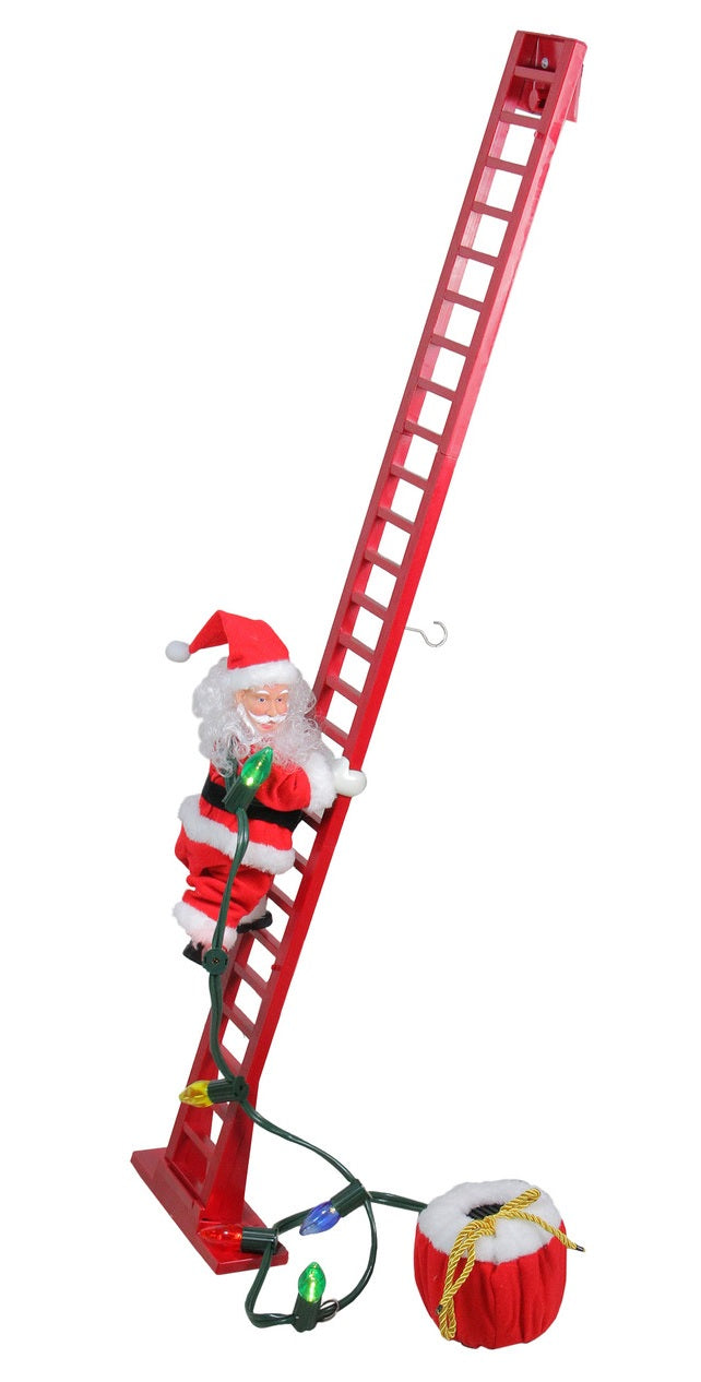 Mr. Christmas Animated and Musical Climbing Santa with LED Light Strand
