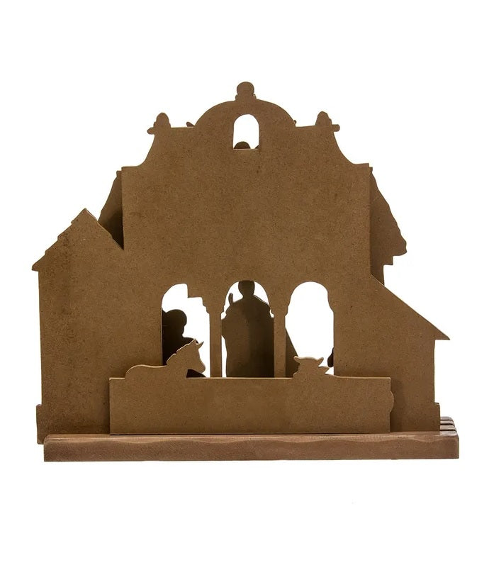 Wooden Nativity Table Piece Set