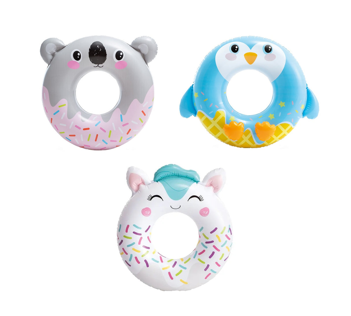 This image shows all three inner tube options on a white background.